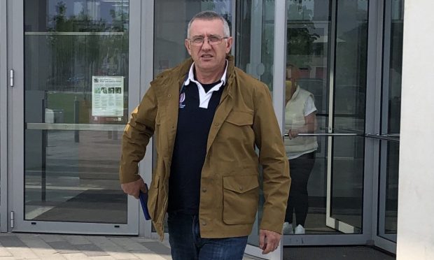 Ian Gray outside Aberdeen Sheriff Court