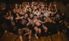 Aberdeen band Bitterwood pictured with fans in Guangzhou, China. Image supplied by Bitterwood