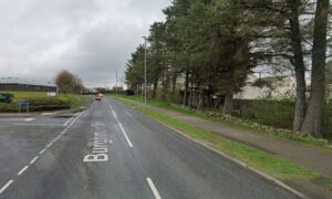 The incident took place in Inverurie's  Burghmuir Drive. Image: Google Maps.