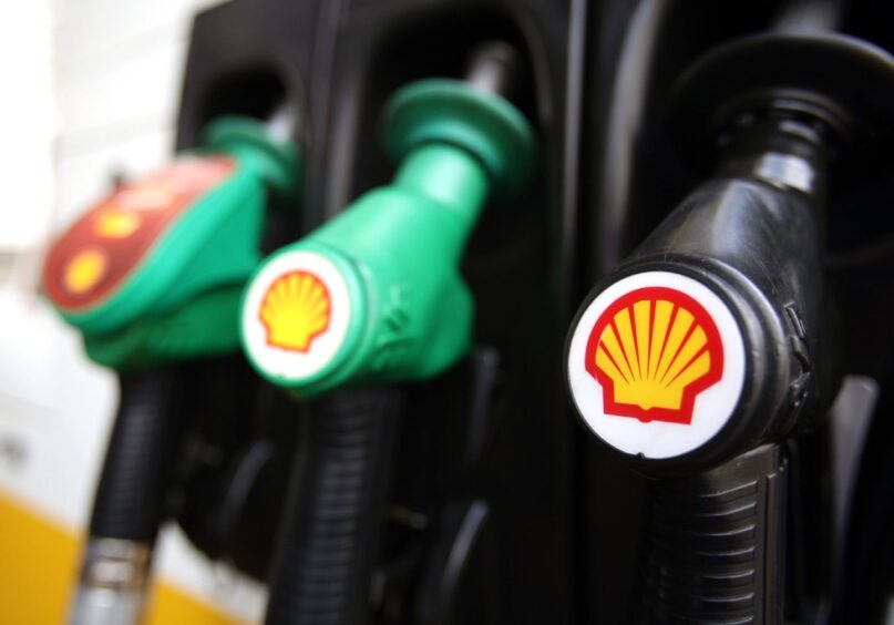 Shell logos on petrol pumps