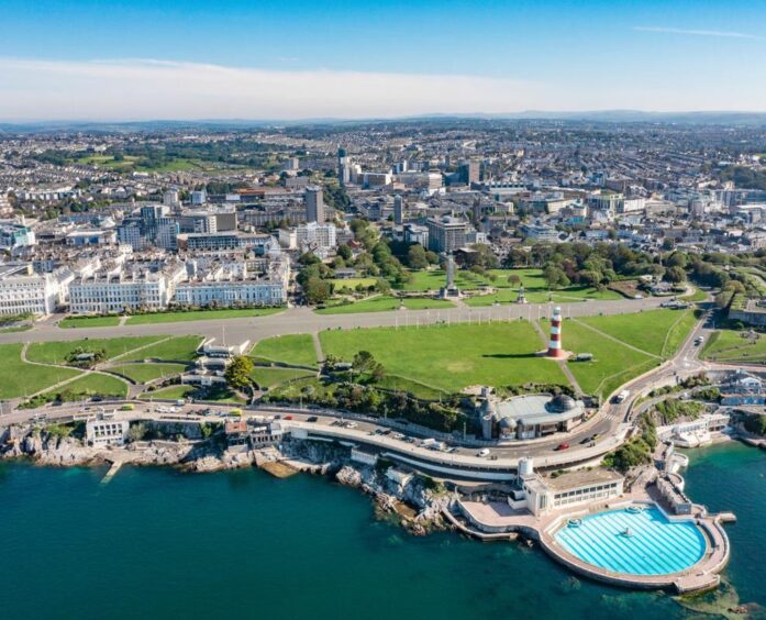 Plymouth from above.