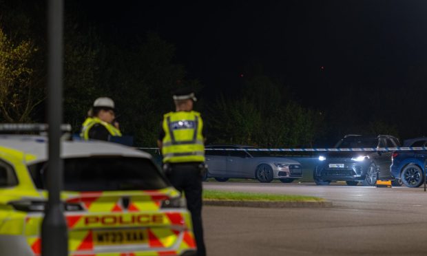 Police at the scene of the incident last night. Image: Brian Smith/ Japserimage.