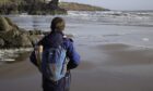 person travelling to Aberdeen coast