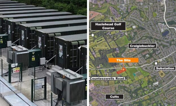 Plans lodged for new Cults battery storage site along from Marcliffe Hotel