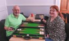Evening Express / Press and Journal
CR0048165
Story by Karen Roberts
The Sportsman's Club, Queens Road, Aberdeen
Ian Cukrowski and Rosie Young play a game at the Aberdeen Backgammon Club meeting.  Image: Darrell Benns/DC Thomson