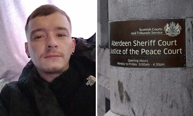 Daniel Stewart admitted one charge of assault to injury at Aberdeen Sheriff Court. Image: Facebook/DC Thomson.