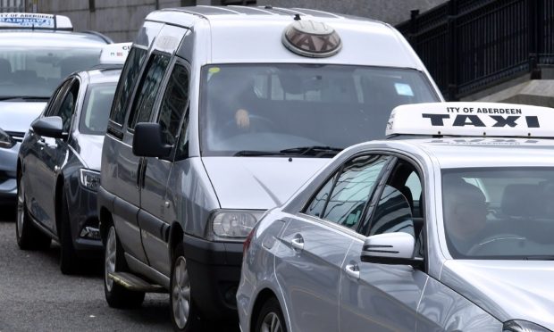 The Aberdeen taxi trade has led the objections to Uber's bid to come to Aberdeen. Image: Chris Sumner/DC Thomson
