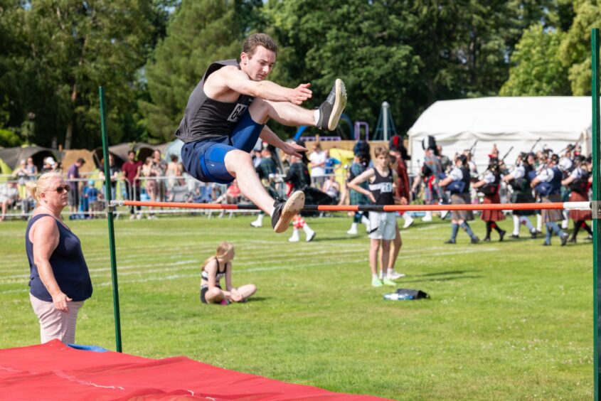 High jump at Forres Highland Games.