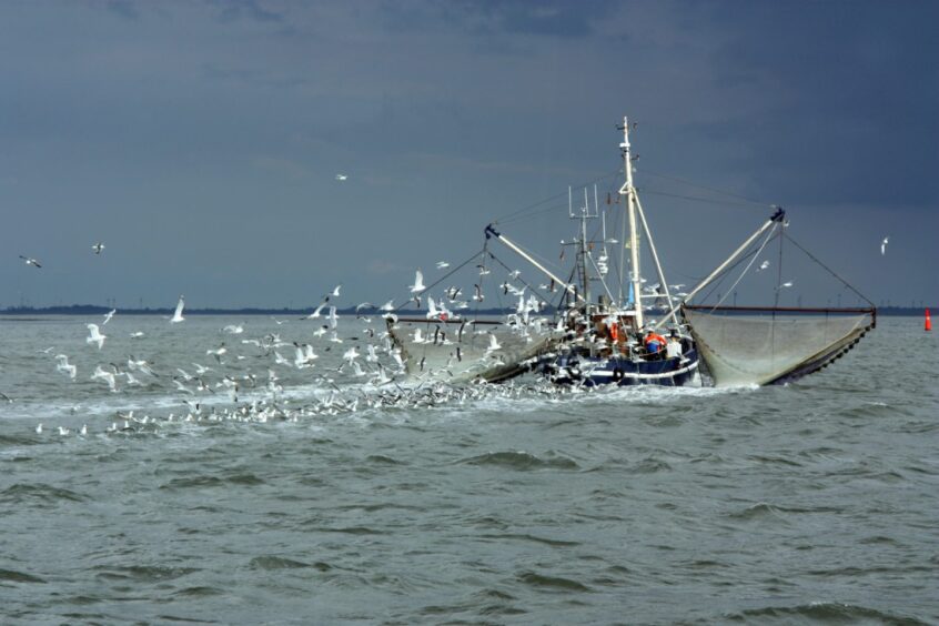 North Sea fishing trawler