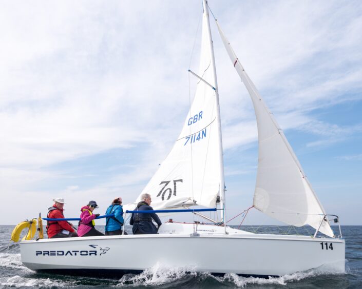 The 707 sailing boats can reach quite a speed. Image: Brian Smith/Jasperimage.