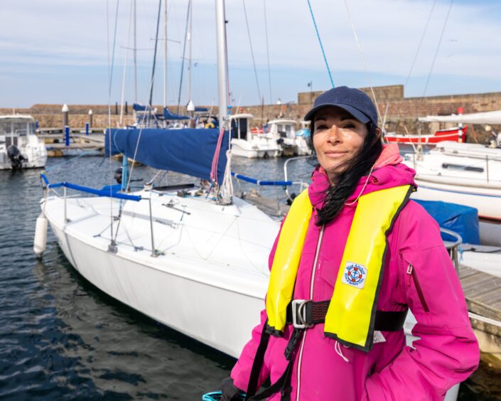 Gayle at Banff Harbour. Image: Brian Smith/Jasper image.