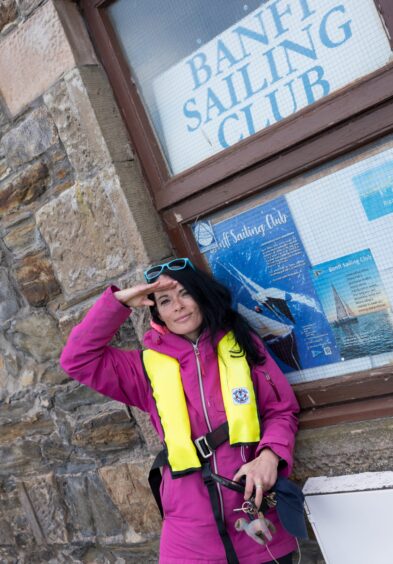 Gayle hangs out at Banff Sailing Club. Image: Brian Smith/Jasperimage.