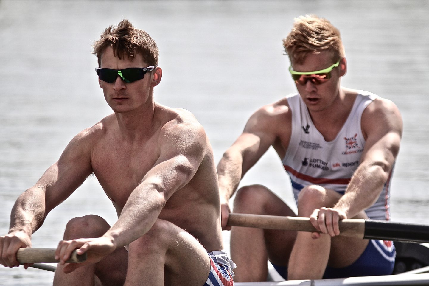 Will Hall on the left rowing. 