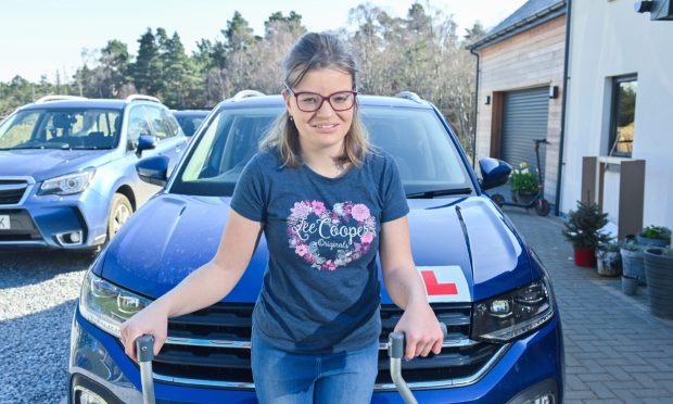 Martyna Wolanska has passed her driving test after initially struggling to find a local instructor. Image: Jason Hedges/DC Thomson.
