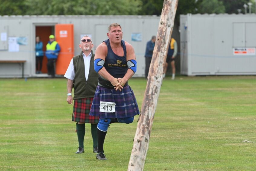 Competition at City of Inverness Highland Games.