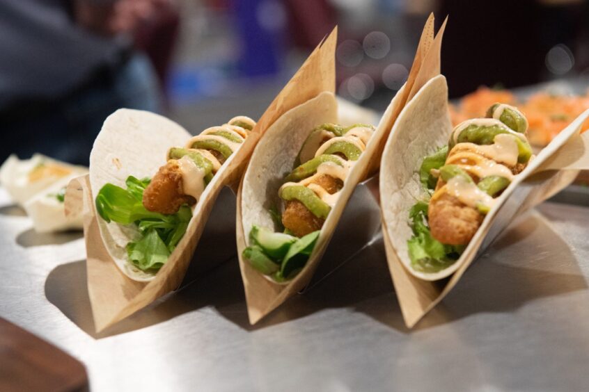 Scottish seafood tasters went down a treat at the show.