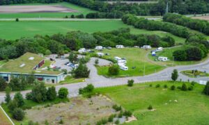 Several caravans have set up on HIE land. Image: Jason Hedges/ DC Thomson.