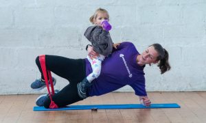 Feel the baby burn at Rhona Gordon's mum and bay fitness classes in Banchory. Image: Kenny Elrick/DC Thomson