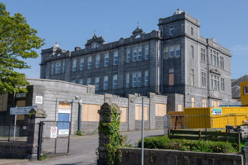 Walker Road School in Torry could be brought back into use temporarily. Image: Kenny Elrick/DC Thomson