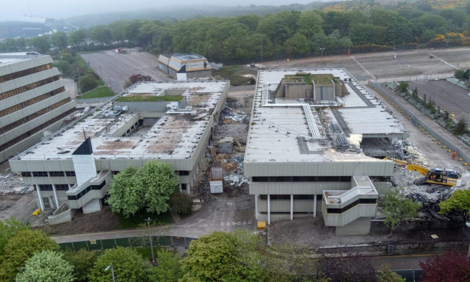 View of all of the buildings on the 30-acre industrial site in Altens.