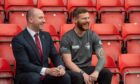 Health Secretary Neil Gray, left, visited Aberdeen to announce support for the project and met with one of its participants Kyle Hewitt, right. Image: Kenny Elrick/DC Thomson.