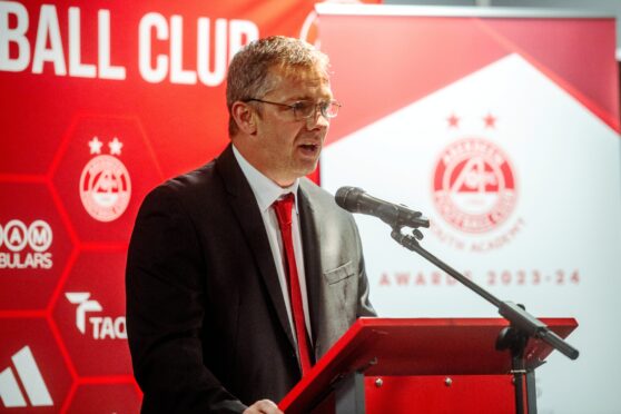 Aberdeen youth academy director Stuart Glennie. Image: Kath Flannery/DC Thomson.