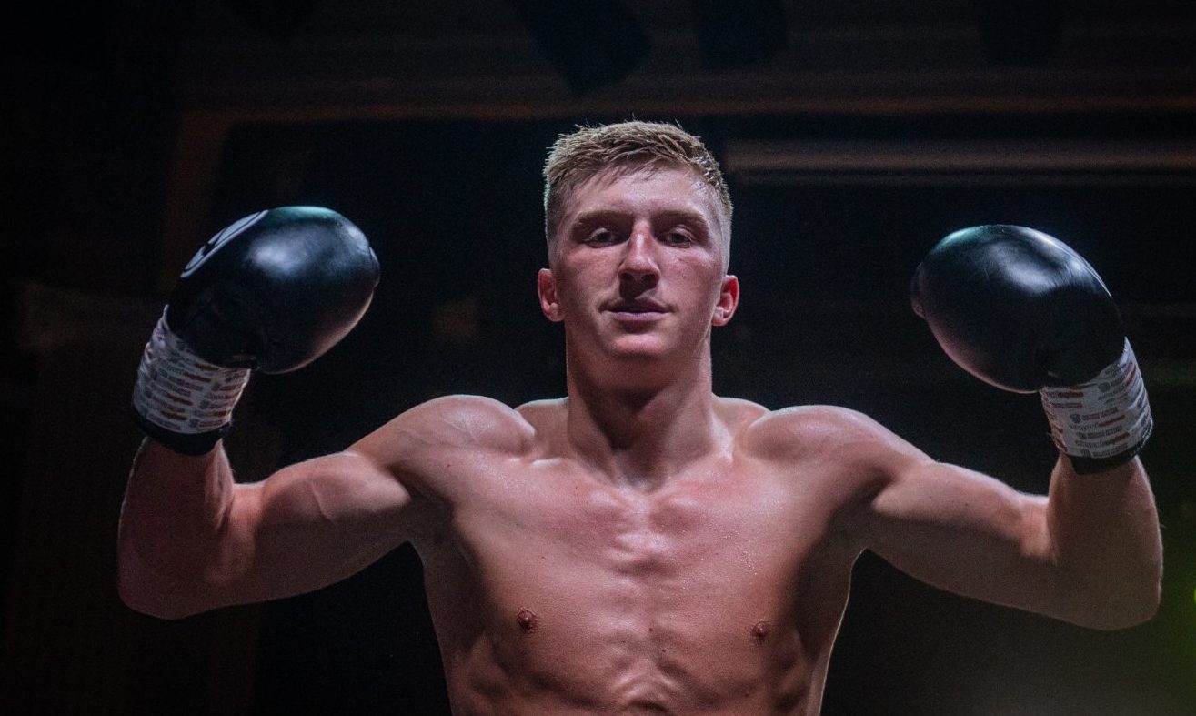 Gregor McPherson pictured after beating Christian Lopes Florez 60-54 in Aberdeen. Image: Kath Flannery/DC Thomson.