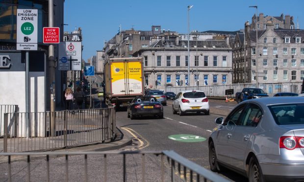 In the first month of the LEZ being enforced, more fines were clocked in Aberdeen than in Dundee, Edinburgh or Glasgow. 
Image: Kath Flannery/DC Thomson