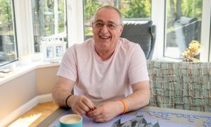 Roy Mearns at home in Inverurie. The 67-year-old is keeping his spirits high despite his incurable cancer. Image: Kath Flannery/DC Thomson
