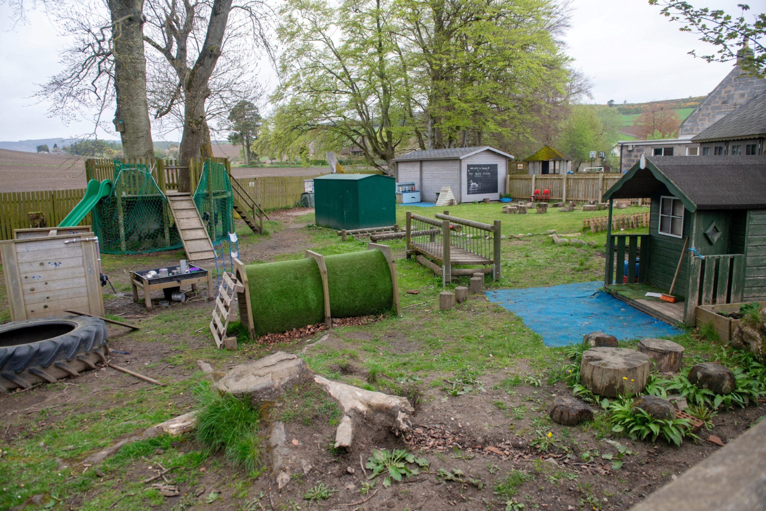 The play area outside Tullynessle nursery