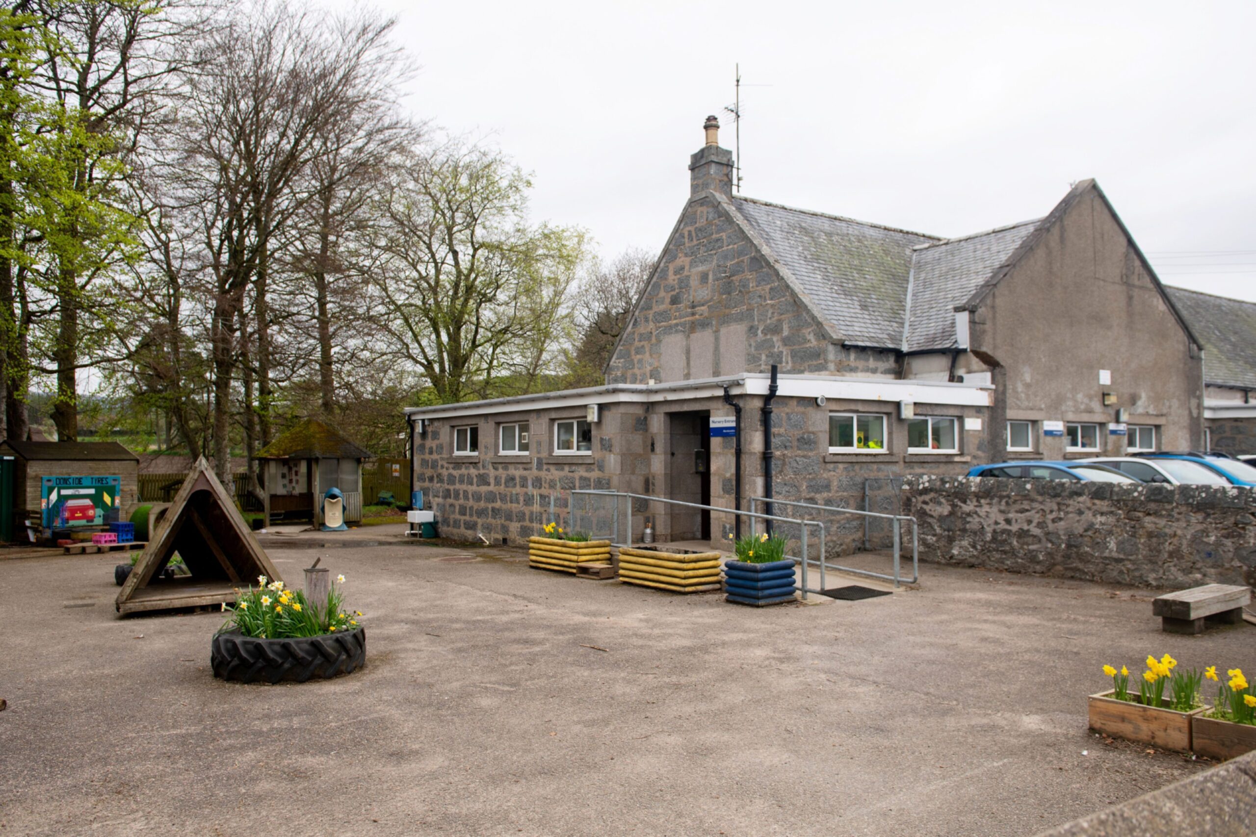 Outside Tullynessle nursery