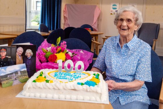 Marjory Bruce on her 100th birthday