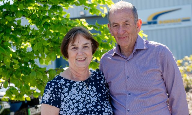 Willie and Elaine Donald started their successful business with a second-hand excavator 47 years ago. Image: Kath Flannery/DC Thomson