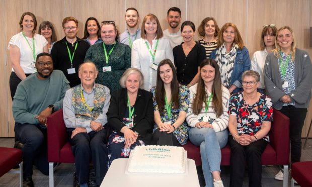 Volunteers at Childline in Aberdeen are celebrating 20 years since the charity's base opened in the city. Image: Kath Flannery/DC Thomson