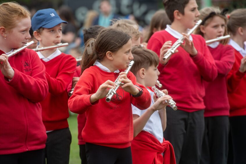 Children perform at the Aberdeen Big Sing.