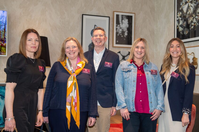 Donna Reynolds, Gillian Donald, Simon Allison, Kelly Innes and Laura Davis.