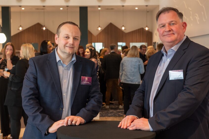 P&J editor Craig Walker and Sean Westwood both delivered a speech at the drinks reception.