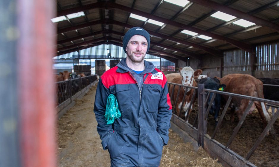 Huntly farmer William Law at his steading West Cruichie.