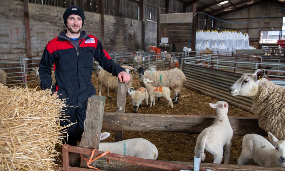 Huntly farmer William Law at his steading West Cruichie.