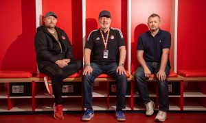 The Changing Room is a place where men can talk, and tell bad jokes. From left to right, Gary Catto, Mark Russell and Michael Allan. Image: Kami Thomson/DC Thomson