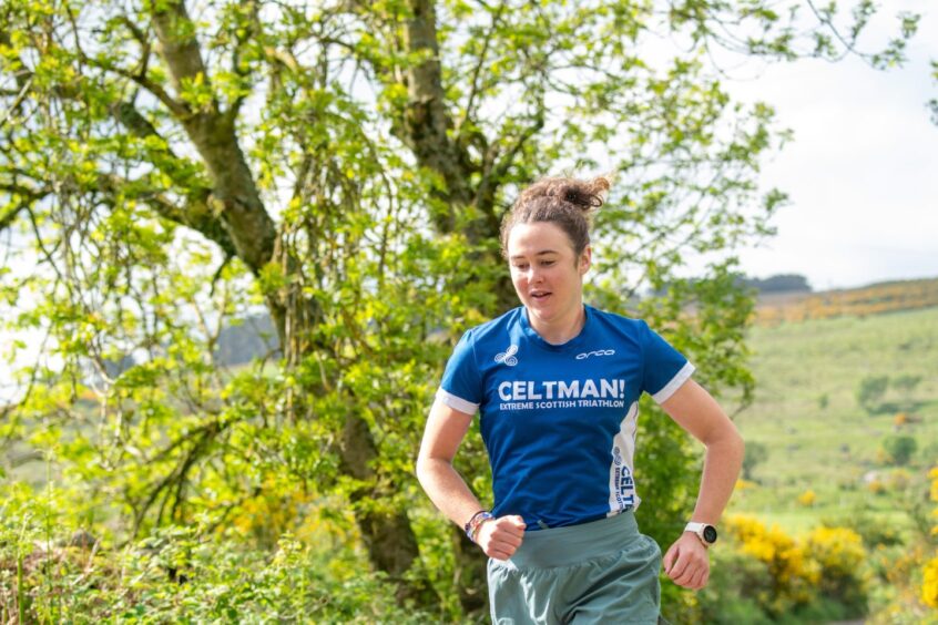 Eilidh running outside