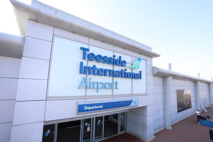 Teesside International Airport.