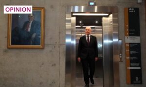 Columnist David Knight recently bumped into First Minister John Swinney in a lift. Image: Andrew Milligan/PA Wire