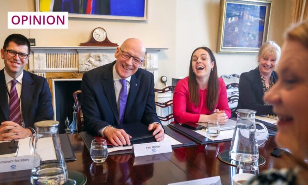 On Friday, Scotland's new first minister John Swinney chaired his inaugural cabinet meeting since taking up the role. Image: Jeff J Mitchell/PA Wire