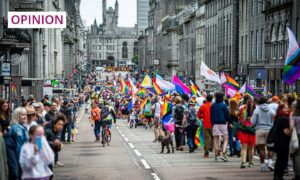 Grampian Pride's Union Street parade in 2023. Image: Wullie Marr/DC Thomson