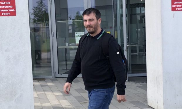 Thomas Baird outside Inverness Sheriff Court after a previous hearing. Image: DC Thomson