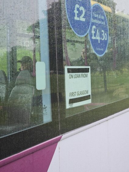 First Glasgow bus in Aberdeen.