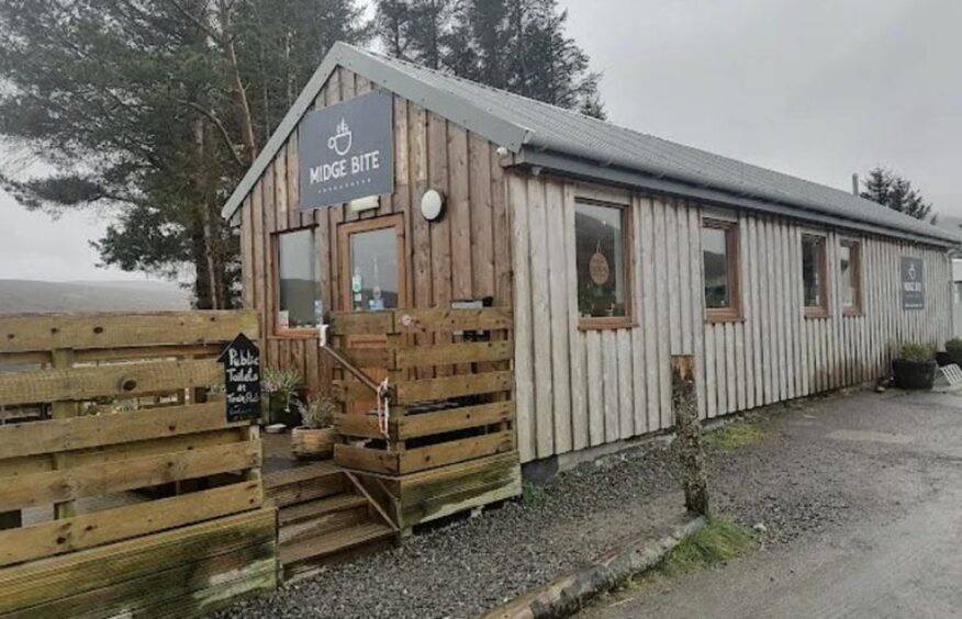 Midge Bite Cafe on the NC500 at Achnasheen.