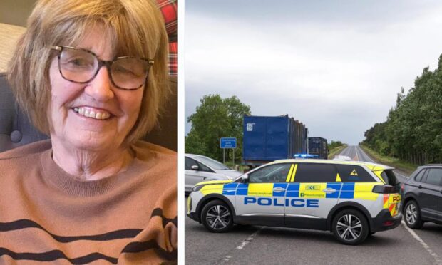 Elizabeth Diane Gray died in hospital following the crash near Nairn on Tuesday. Image: Police Scotland/Jasperimage.