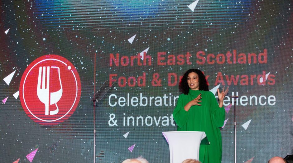 North East Scotland Food & Drink Awards host Aleesha Hansel. 